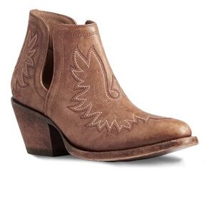 Ariat Ladies Dixon R Toe Naturally Distressed Brown Bootie